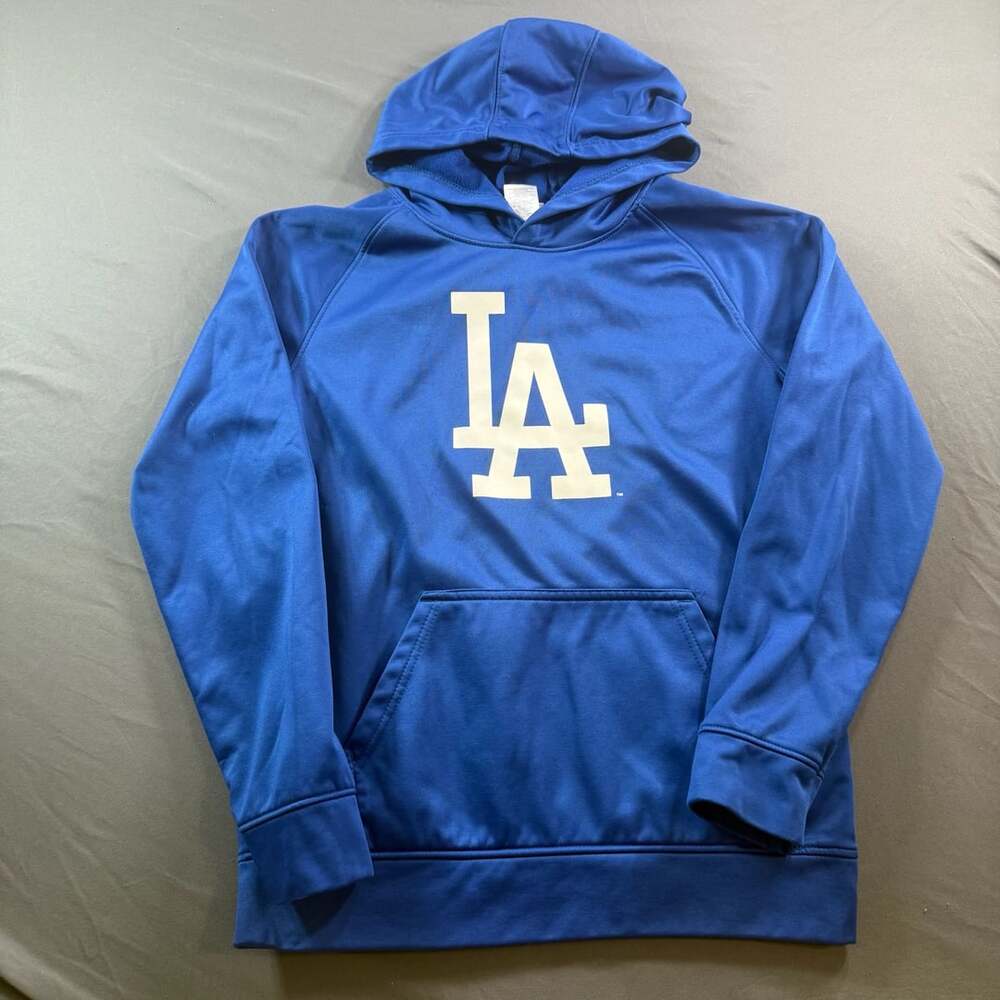 Los Angeles Dodgers Youth XL Blue Performance Hoodie MLB Genuine Merchandise